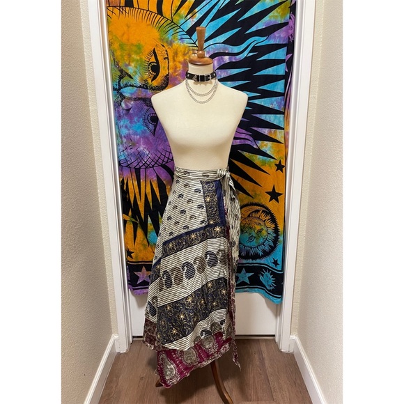 🌈 Gorgeous Vintage boho paisley skirt - Picture 7 of 15